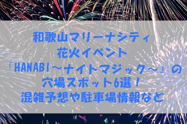 和歌山マリーナシティ花火イベント『HANABI～ナイトマジック～』