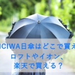 KONCIWA日傘はどこで買える？ロフトやイオン、楽天で買える？