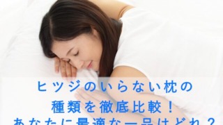 ヒツジのいらない枕の種類を徹底比較！あなたに最適な一品はどれ？