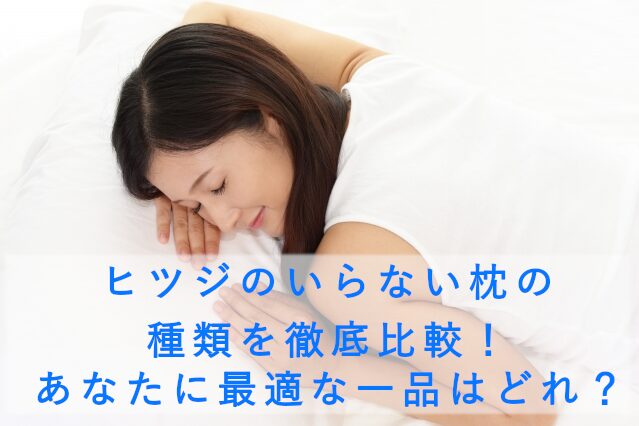 ヒツジのいらない枕の種類を徹底比較！あなたに最適な一品はどれ？